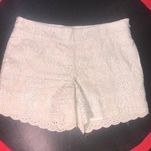 ANTHROPOLOGIE elevenses broderie anglaise shorts!